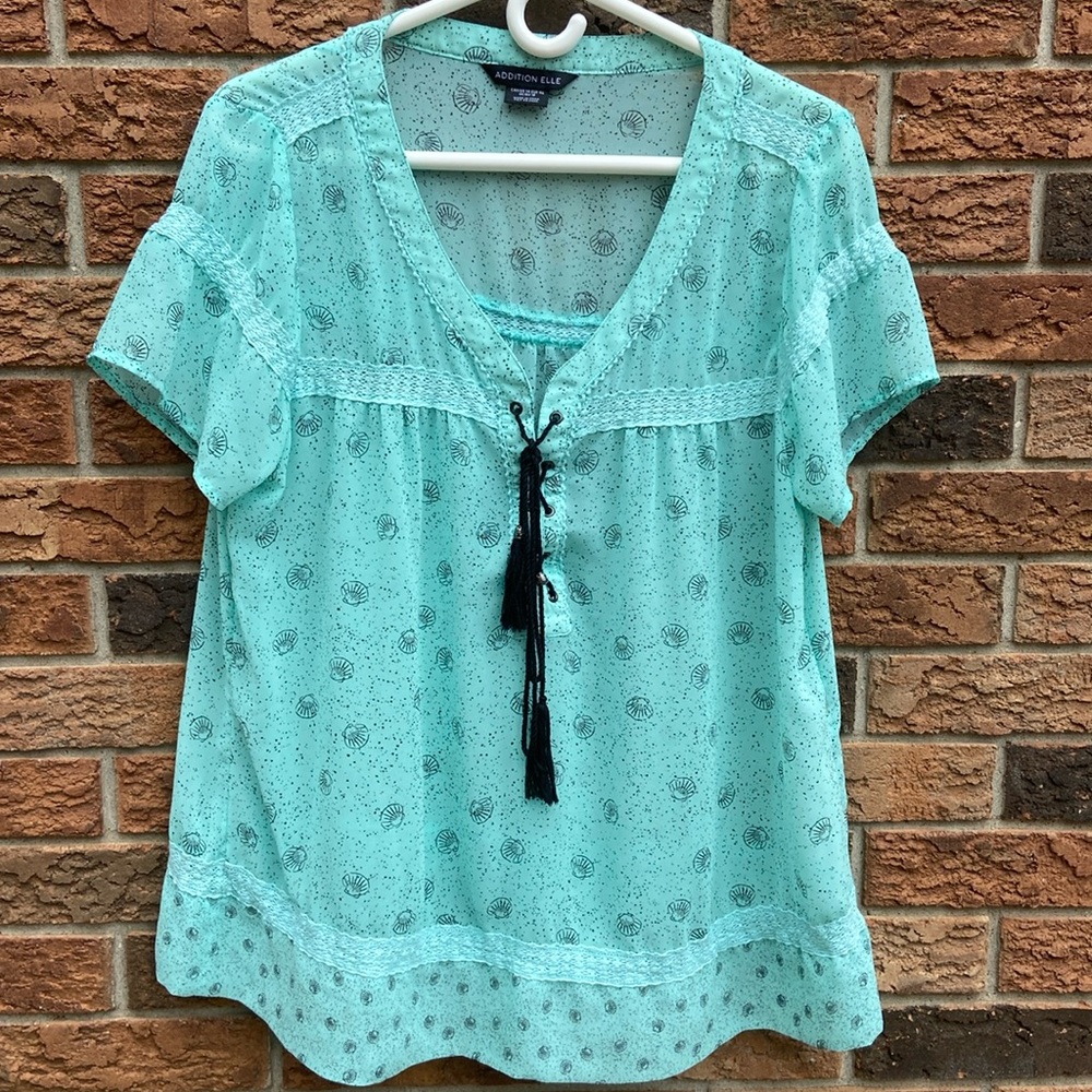 Additionelle teal/aqua green top